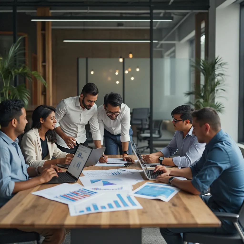 Equipo de Inversiones Financieras Colombia en reunión estratégica